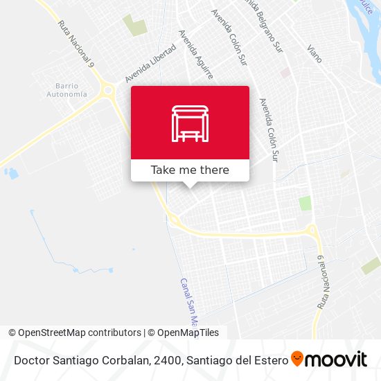 Doctor Santiago Corbalan, 2400 map