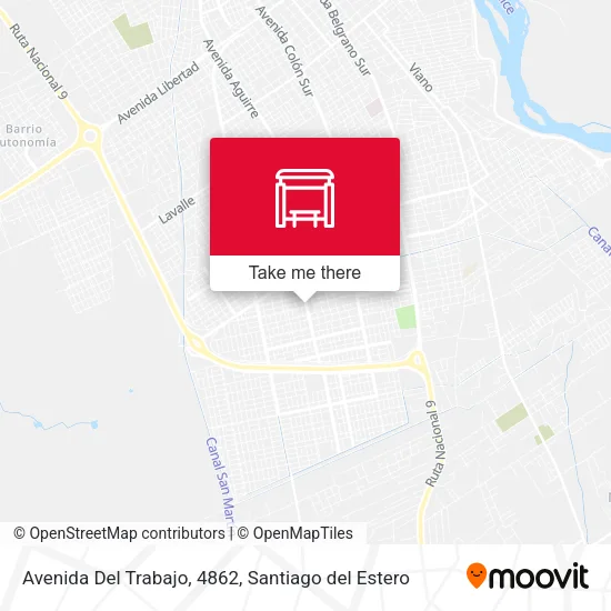 Mapa de Avenida Del Trabajo, 4862