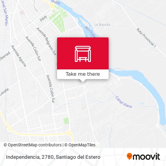 Independencia, 2780 map