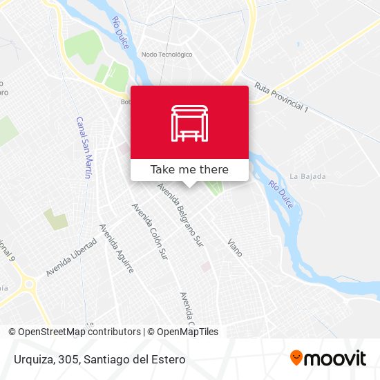 Urquiza, 305 map