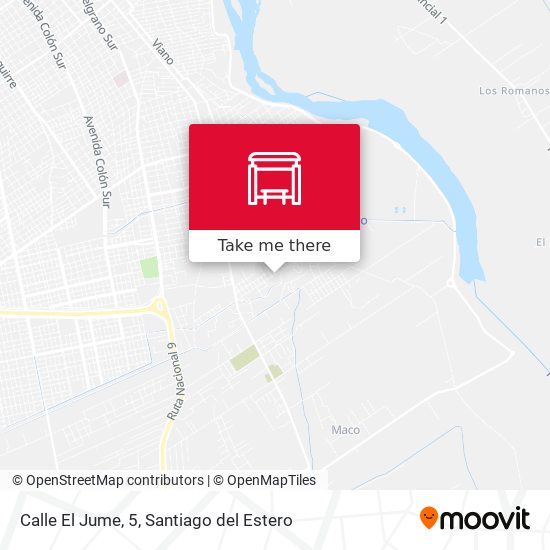 Calle El Jume, 5 map