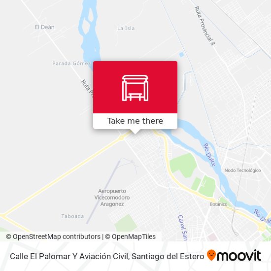 Mapa de Calle El Palomar Y Aviación Civil