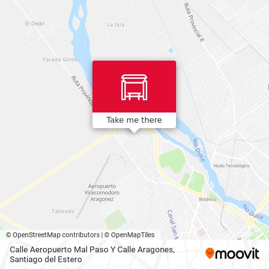 Mapa de Calle Aeropuerto Mal Paso Y Calle Aragones