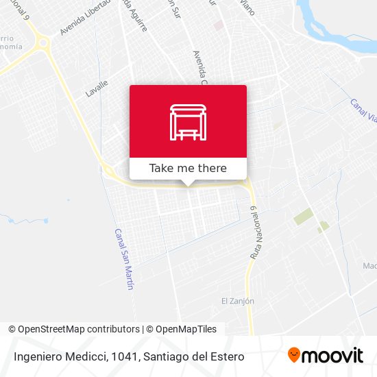 Ingeniero Medicci, 1041 map