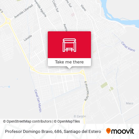 Profesor Domingo Bravo, 686 map