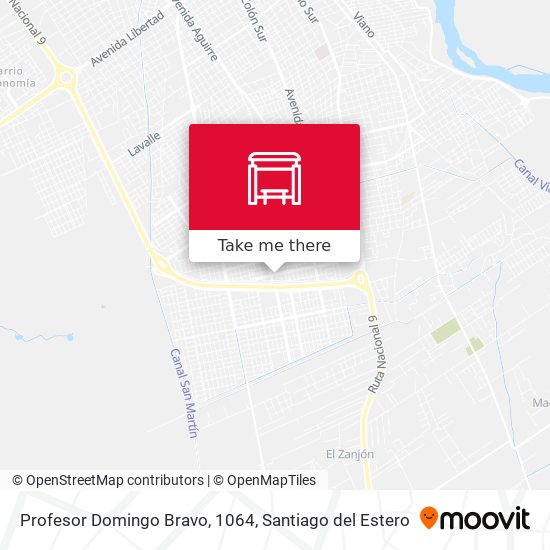 Profesor Domingo Bravo, 1064 map