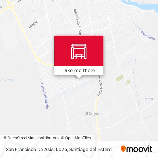San Francisco De Asis, 6026 map