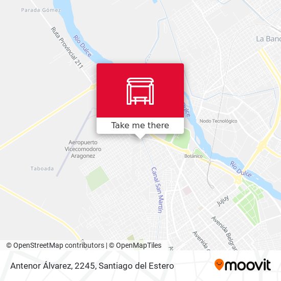 Antenor Álvarez, 2245 map