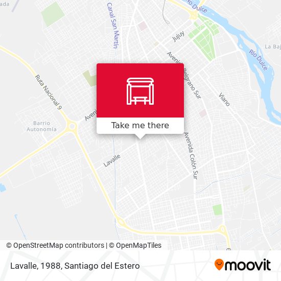 Lavalle, 1988 map
