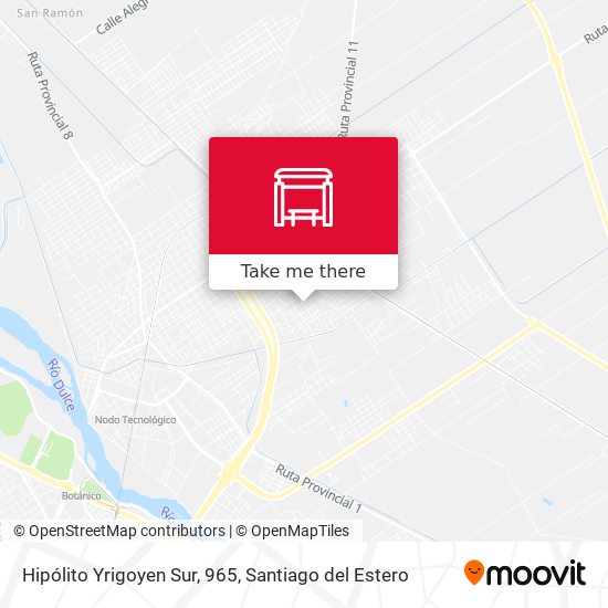 Hipólito Yrigoyen Sur, 965 map