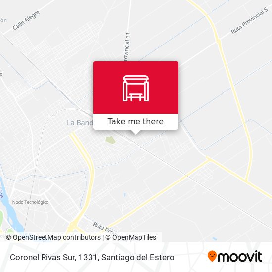 Coronel Rivas Sur, 1331 map