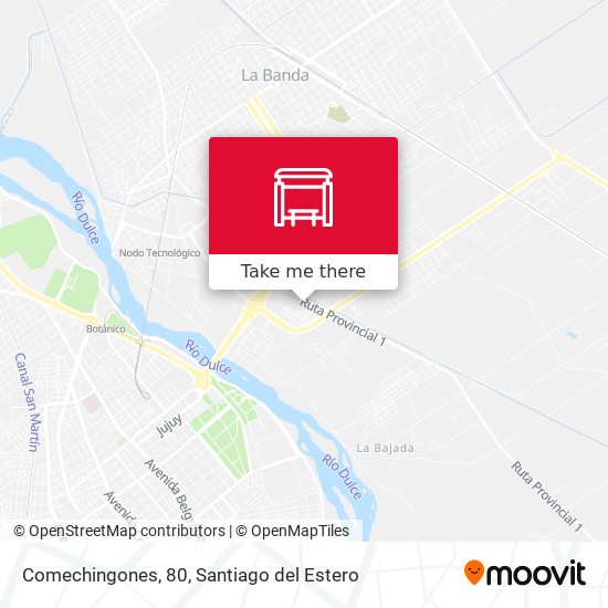 Comechingones, 80 map