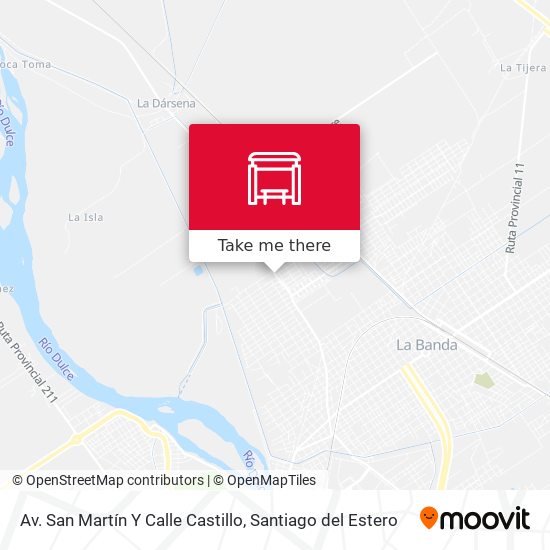 Mapa de Av. San Martín Y Calle Castillo