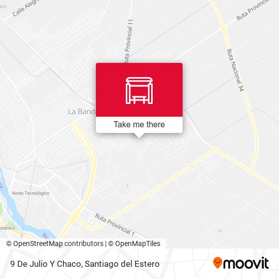 Mapa de 9 De Julio Y Chaco