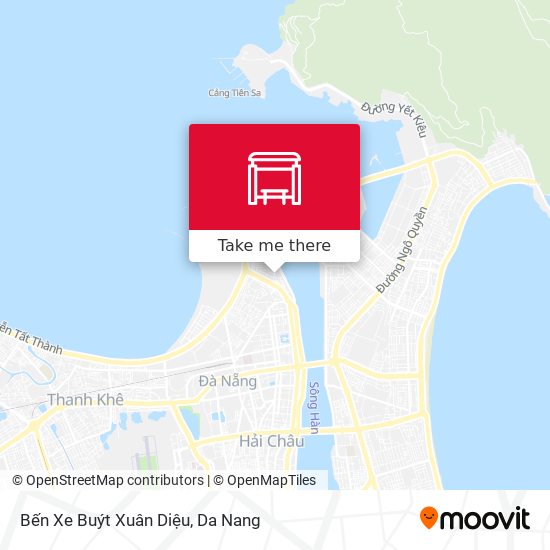 Bến Xe Buýt Xuân Diệu map