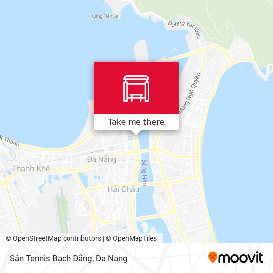 Sân Tennis  Bạch Đằng map