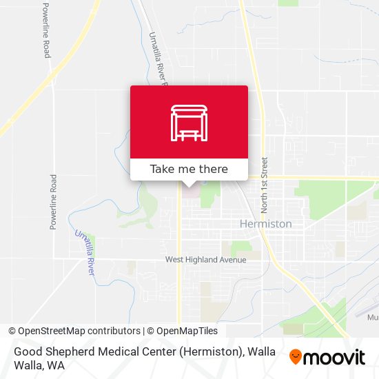 Mapa de Good Shepherd Medical Center (Hermiston)