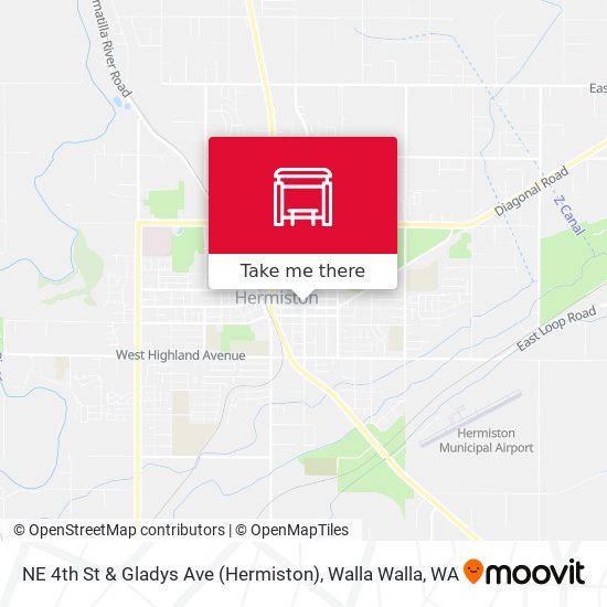 Mapa de NE 4th St & Gladys Ave (Hermiston)