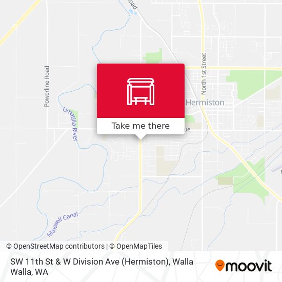 SW 11th St & W Division Ave (Hermiston) map