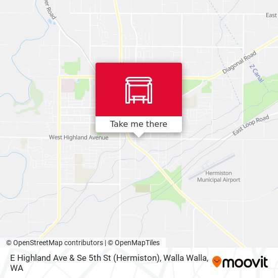 E Highland Ave & Se 5th St (Hermiston) map