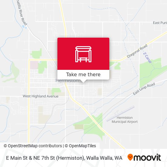 E Main St & NE 7th St (Hermiston) map