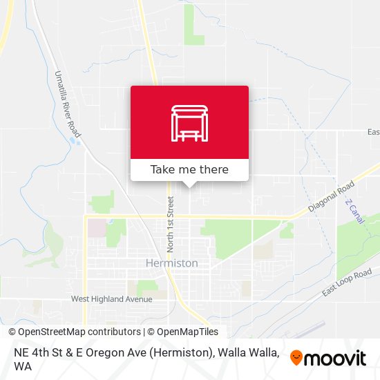 NE 4th St & E Oregon Ave (Hermiston) map