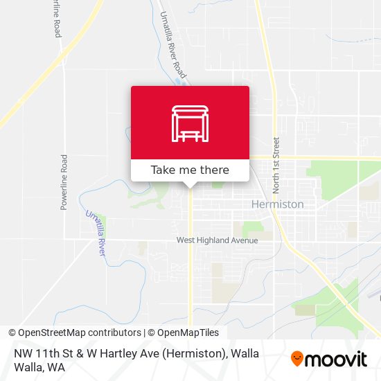 Mapa de NW 11th St & W Hartley Ave (Hermiston)