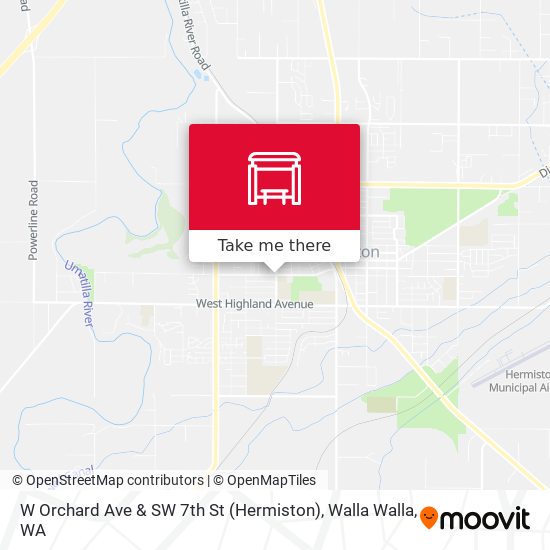Mapa de W Orchard Ave & SW 7th St (Hermiston)
