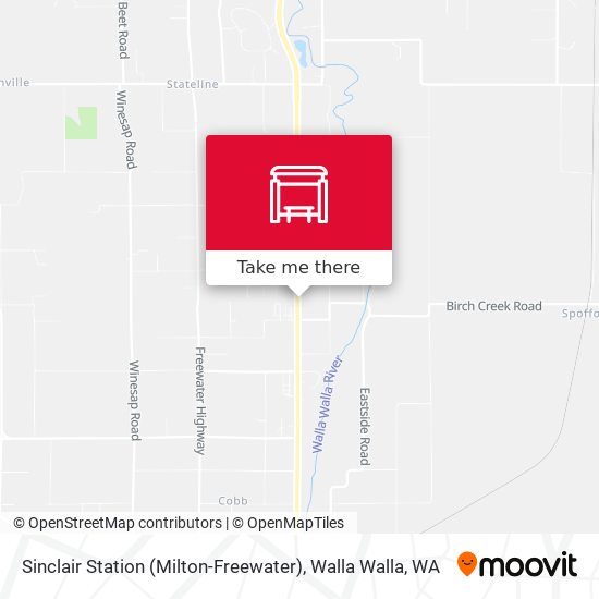 Sinclair Station (Milton-Freewater) map