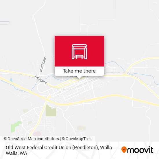Old West Federal Credit Union (Pendleton) map