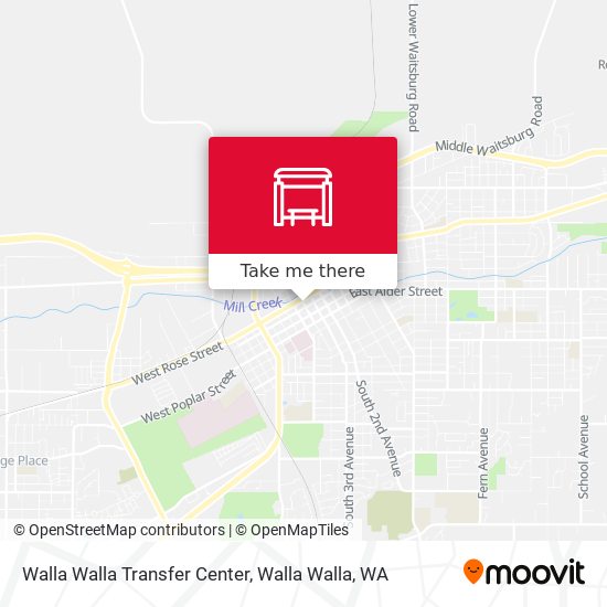 Mapa de Walla Walla Transfer Center
