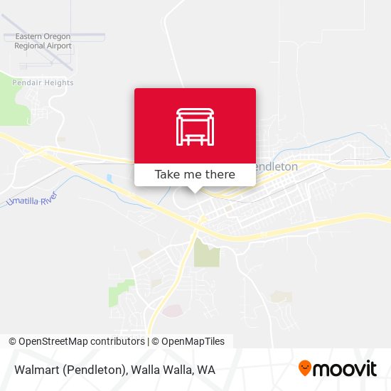 Walmart (Pendleton) map