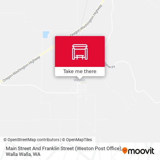 Main Street And Franklin Street (Weston Post Office) map