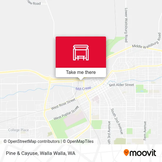 Pine & Cayuse map