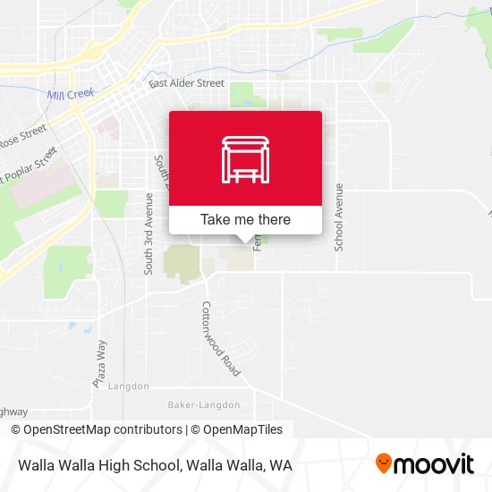 Walla Walla High School map
