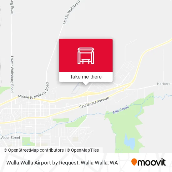Walla Walla Airport by Request map