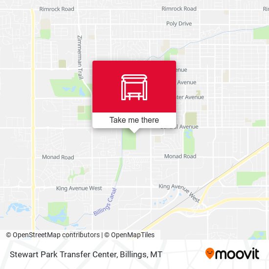 Stewart Park Transfer Center map