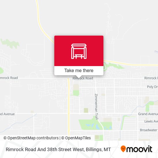 Rimrock Road And 38th Street West map