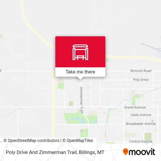 Poly Drive And Zimmerman Trail map