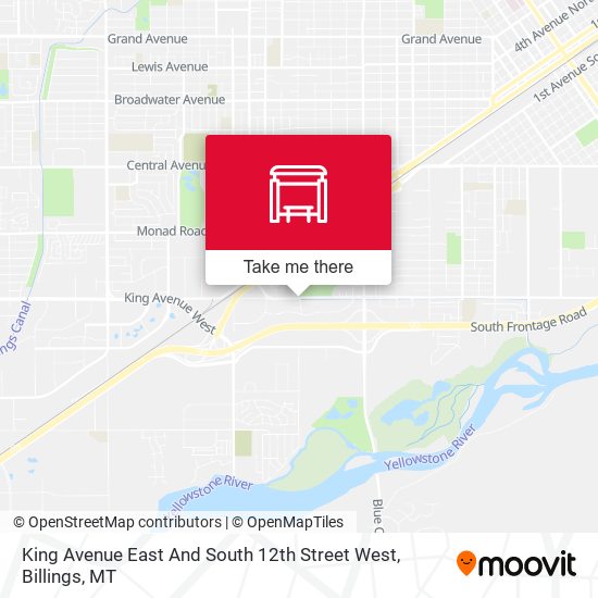 King Avenue East And South 12th Street West map