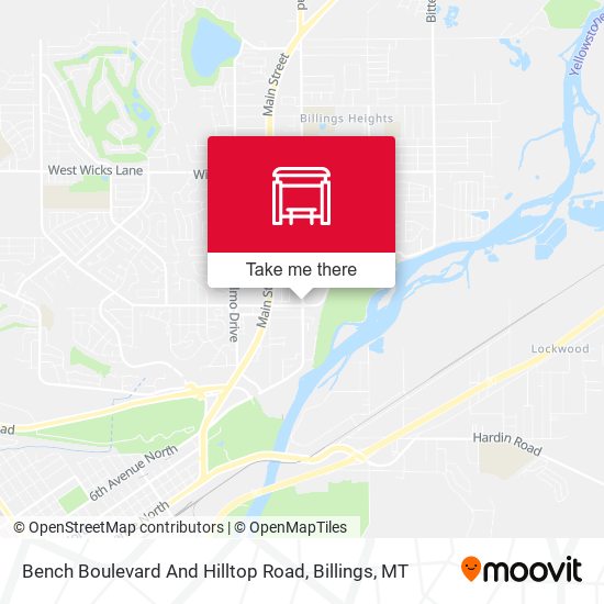 Bench Boulevard And Hilltop Road map