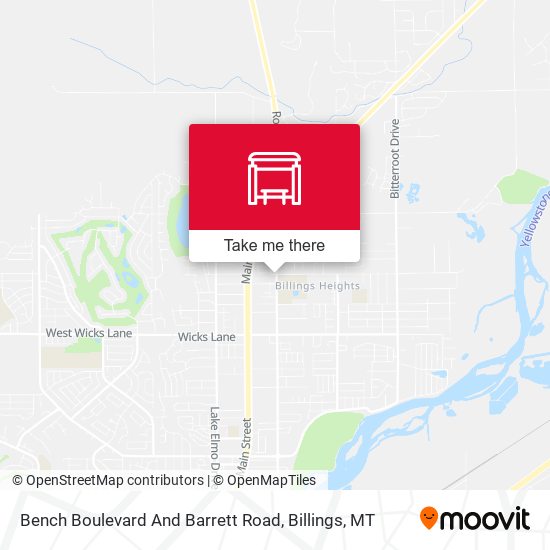 Bench Boulevard And Barrett Road map