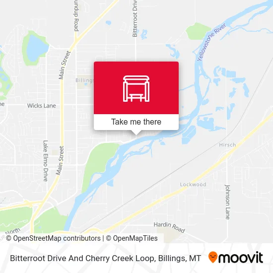 Bitterroot Drive And Cherry Creek Loop map