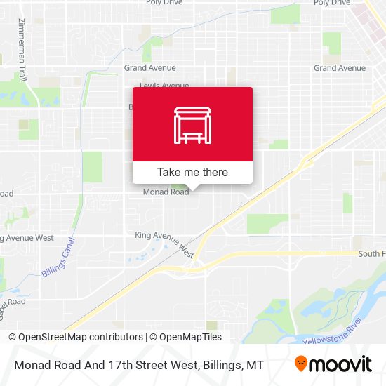 Monad Road And 17th Street West map