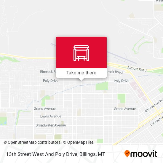 13th Street West And Poly Drive map