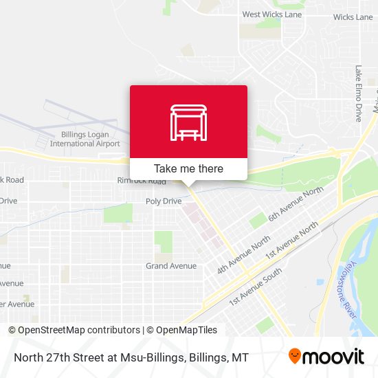 North 27th Street at Msu-Billings map