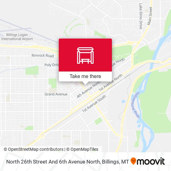 North 26th Street And 6th Avenue North map