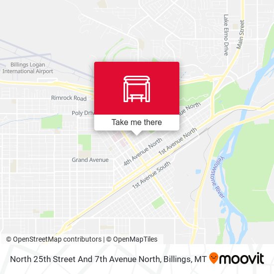 North 25th Street And 7th Avenue North map