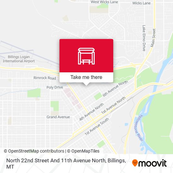 North 22nd Street And 11th Avenue North map