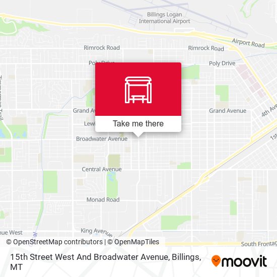 15th Street West And Broadwater Avenue map